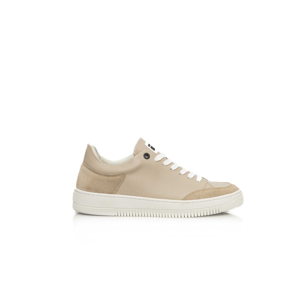 Cerruti 1881 Beige Cowhide Women Sneaker